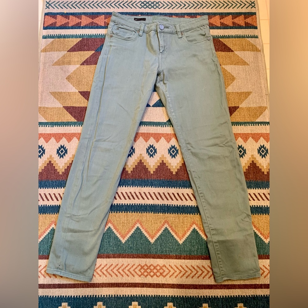 Kut from the Kloth Diana Skinny Jeans Light Green